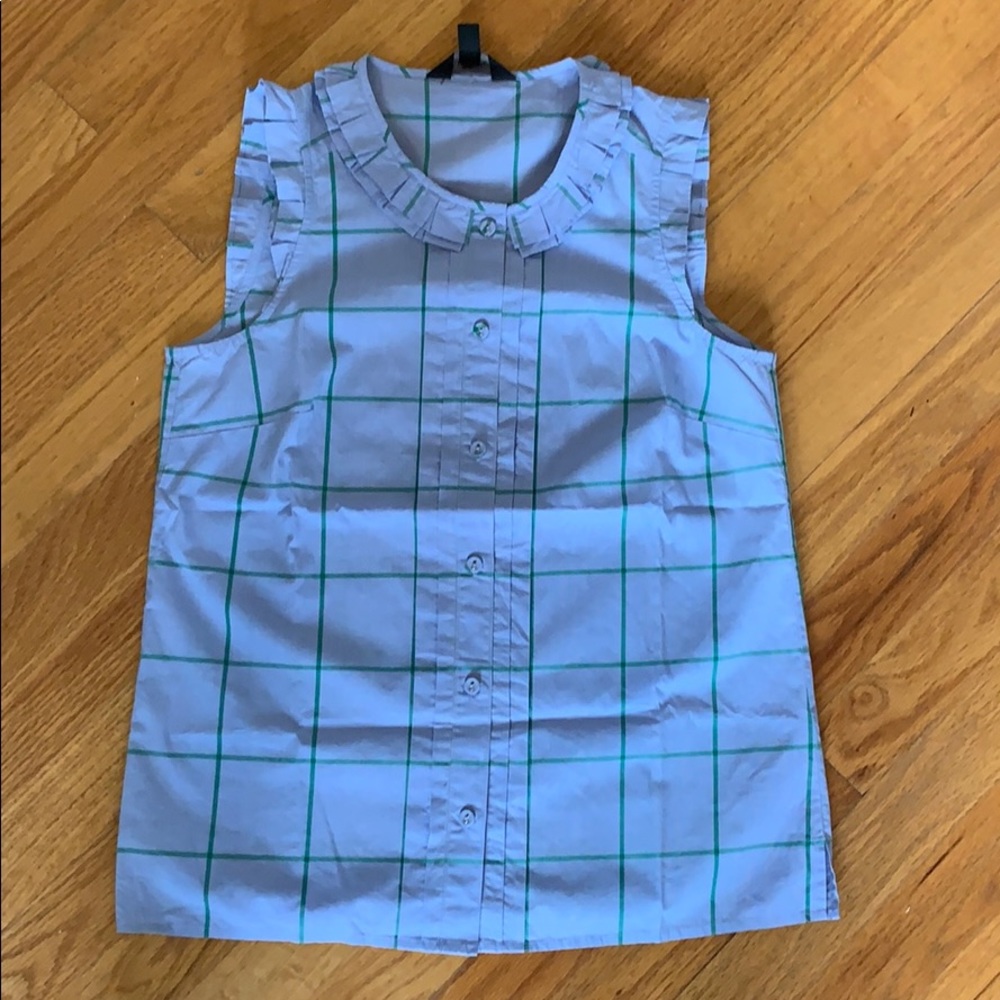 J. Crew Sleeveless button down - Like New
